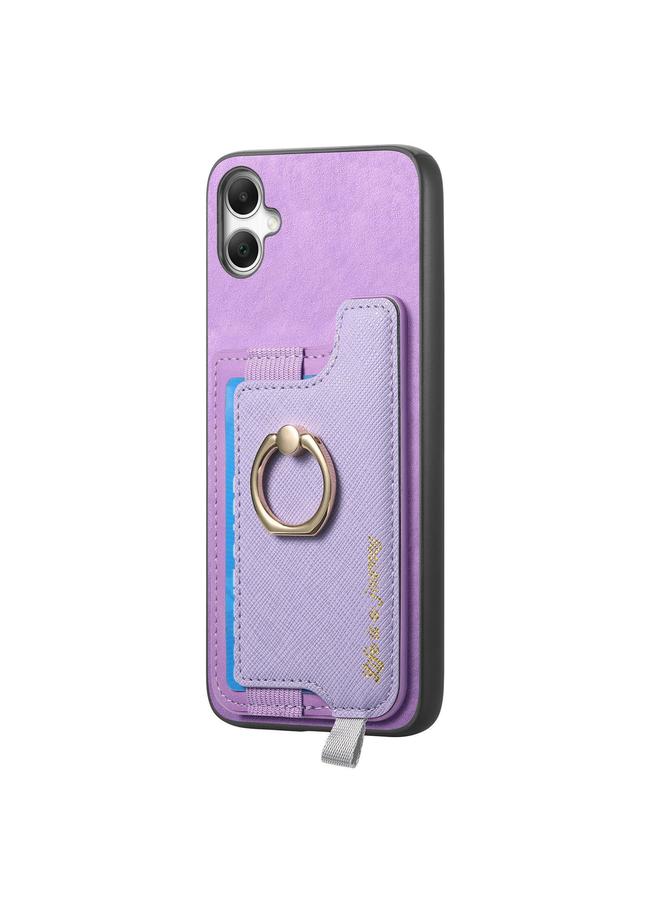 اس-توب جراب لهاتف Samsung Galaxy XCover 7 بتصميم كلاسيكي متقاطع من الجلد مع حلقة إدخال أفقية وحقيبة بطاقات وحافظة هاتف MagSafe - Image 2