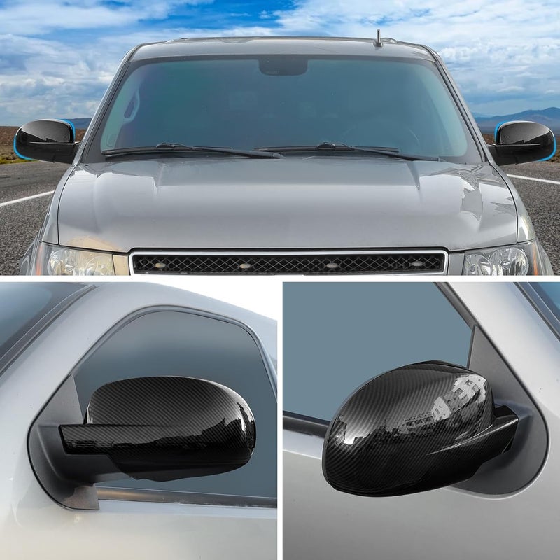 CheroCar Side Door Mirror Cover Overlay - ABS Carbon Fiber Pattern for Tahoe/Suburban/Avalanche/Silverado/GMC Yukon/Sierra/Escalade (2007-2013) - Image 5