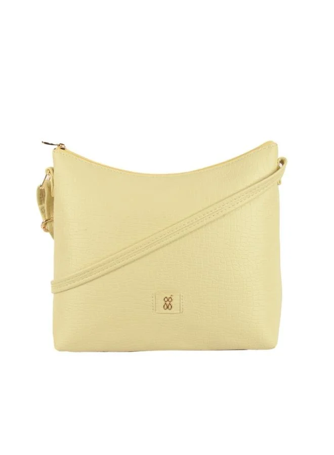 باجيت Baggit Women Yellow Sling Bag Medium Size | Ladies Stylish Casual Cross Body Purse Handbag