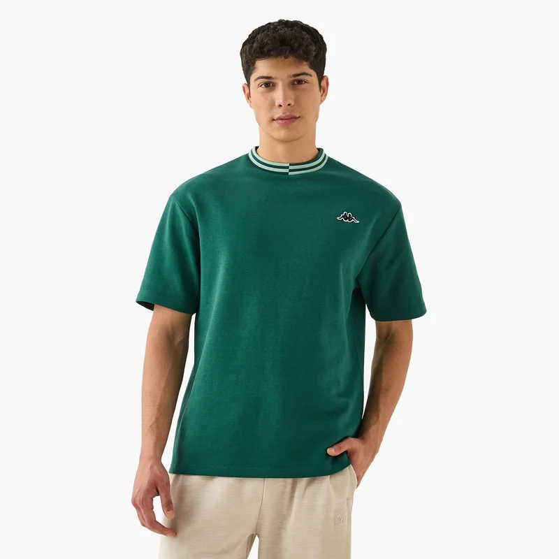 كابا Kappa Logo Print T-shirt with Contrast Trim
