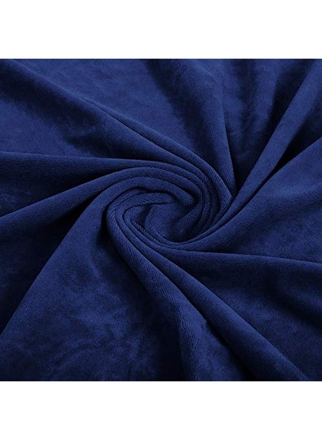 TL Care Heavenly Soft Chenille Fitted Pack 'N Play Playard Sheet Navy For Boys - Image 3