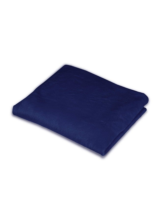 TL Care Heavenly Soft Chenille Fitted Pack 'N Play Playard Sheet Navy For Boys - Image 4