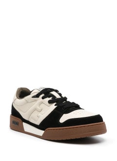 Fendi Match Low Top Suede Sneakers In Black  - Image 4