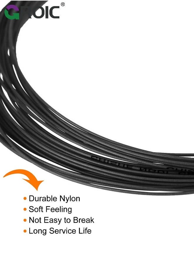 GROIC - 2Pcs Badminton Racket String, Durable High Flexibility Training Nylon Racquet String Line, Repair Accessory Thread Wire for Training, 10.3Mx0.7mm - Image 1