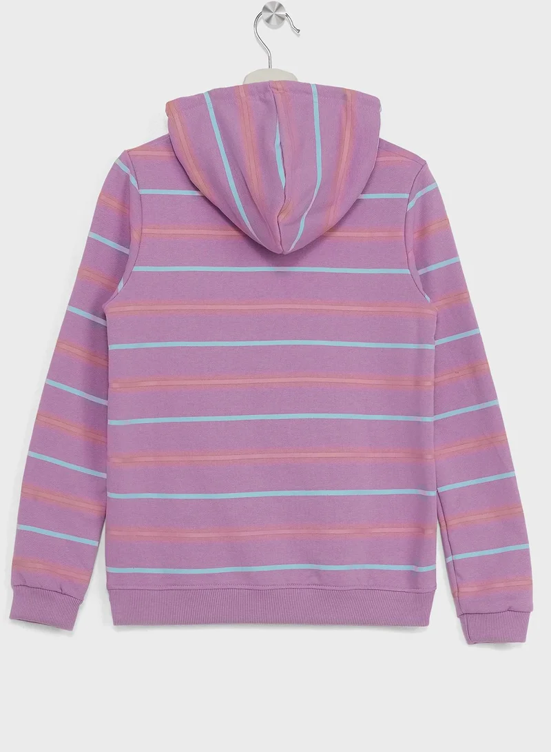 Pinata Girls Stripe Drawstring Hoodie
