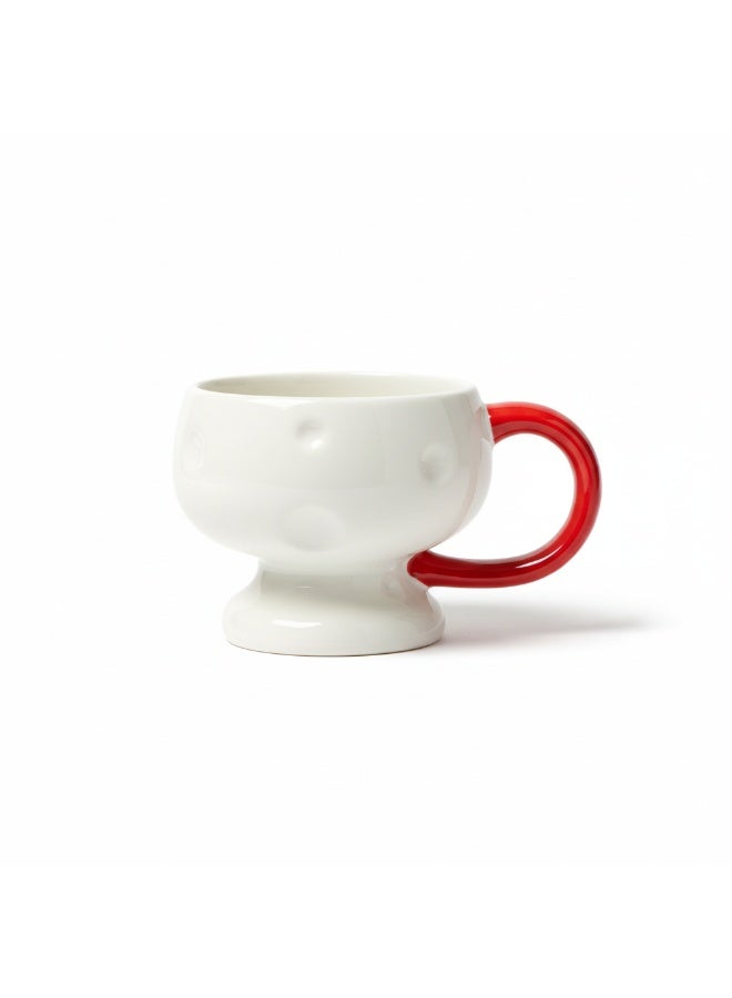 Akdc Ceramic Mug 375Ml Off White/Red - Image 1