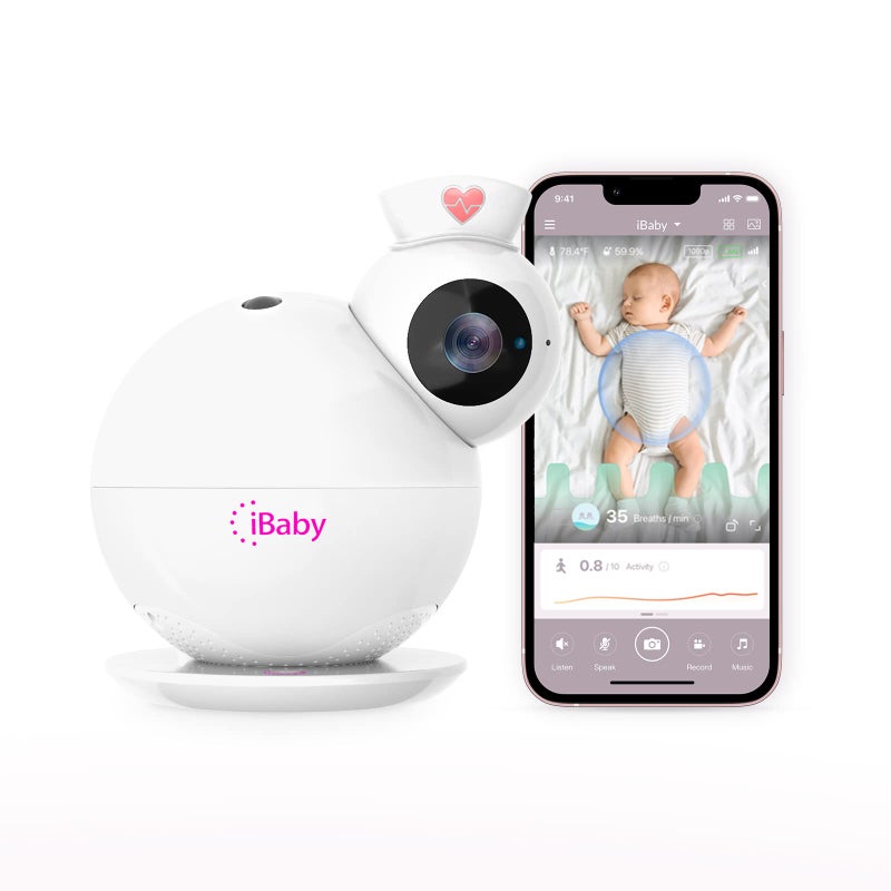 iBaby i6 Smart Baby Monitor with Breathing and Sound Machine, 2K Baby Video Camera Monitor, Upgrade Motion and Temperature alerts, No Subscription - Image 1