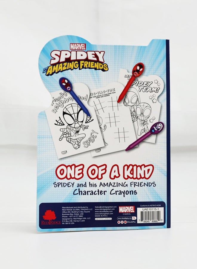MARVEL SPIDEY ACTIVITY BOOK AND SHAPED CRAYONS - Image 2