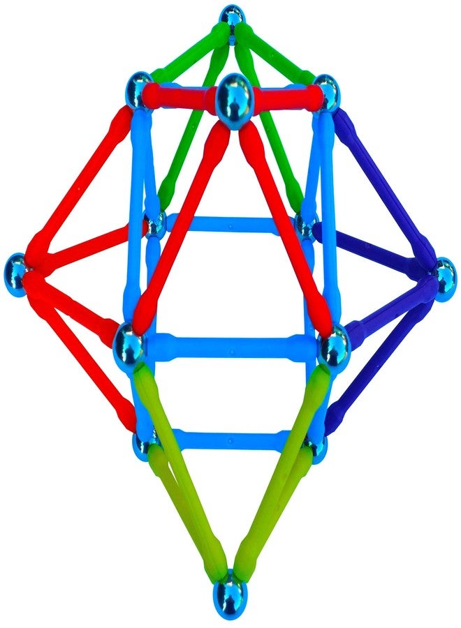 Magz Mega Magz, 130-Piece Magnetic Construction Set - 66 bars and 64 balls - Image 5