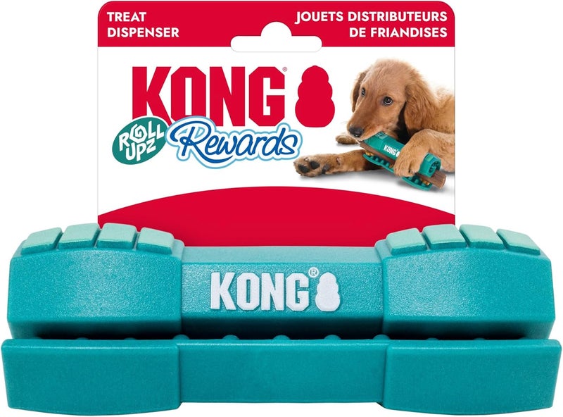 KONG Rewards Roll Upz Dog Toy – Durable Treat Dispenser for Chews, Paste & Ziggies Snacks, Interactive Enrichment Toy for Mental Stimulation, Foraging & Licking, Easy-Clean Dog Treat Toy (Stick) - Image 1