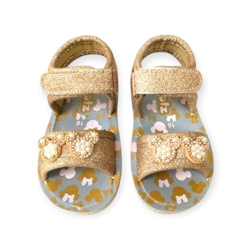 Coolz Kids Chu-Chu Sound Musical Sandals C-4 for Baby Girls Age 1-2.5 Years (Golden, UK Footwear Size System, Toddler, Age Range, Medium, 15 Months, 18 Months) - Image 3