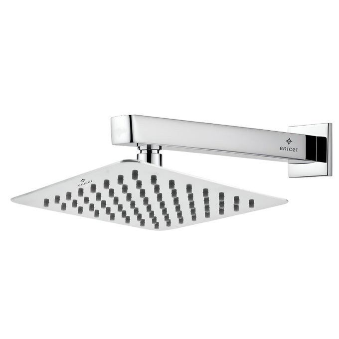 ULTRA SLIM RAIN FLOW SHOWER OVERHEAD SHOWER WITH ARM HIGH PRESSURE SHOWER STAINLESS STEEL SHOWER HEAD FOR BATHROOM BATHROOM SHOWER SET 6X6 SET