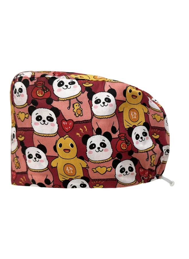 NIBEMINENT Unisex Scrub Hats Surgical Hats Printed Medical Nurse Operating Room Caps Women Pet Grooming Nursing Hats Sanitary Cap