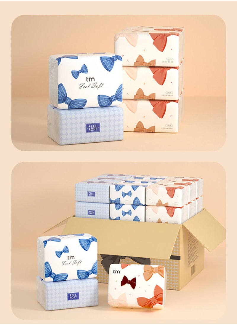 280pcs*30packs Embossed 4-ply Paper Towel Household Soft Paper Towel Suitable for Bedroom Living Room Dining Room Office Travel