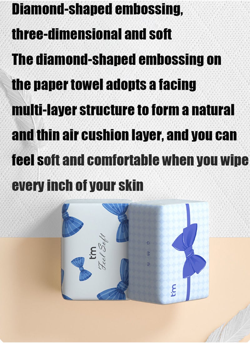 280pcs*30packs Embossed 4-ply Paper Towel Household Soft Paper Towel Suitable for Bedroom Living Room Dining Room Office Travel