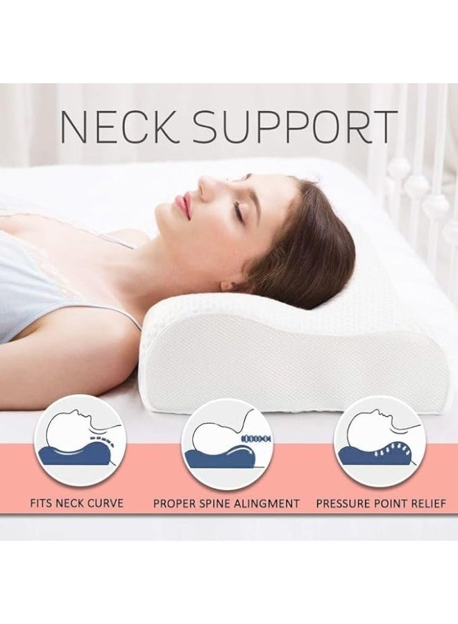 Medical Orthopedic Memory Foam Pillow (40 x 60 cm) – Ergonomic Neck & Back Pain Relief – Premium Slow-Rebound Foam with Washable Cover – Essential for Healthy & Comfortable Sleep - Image 2