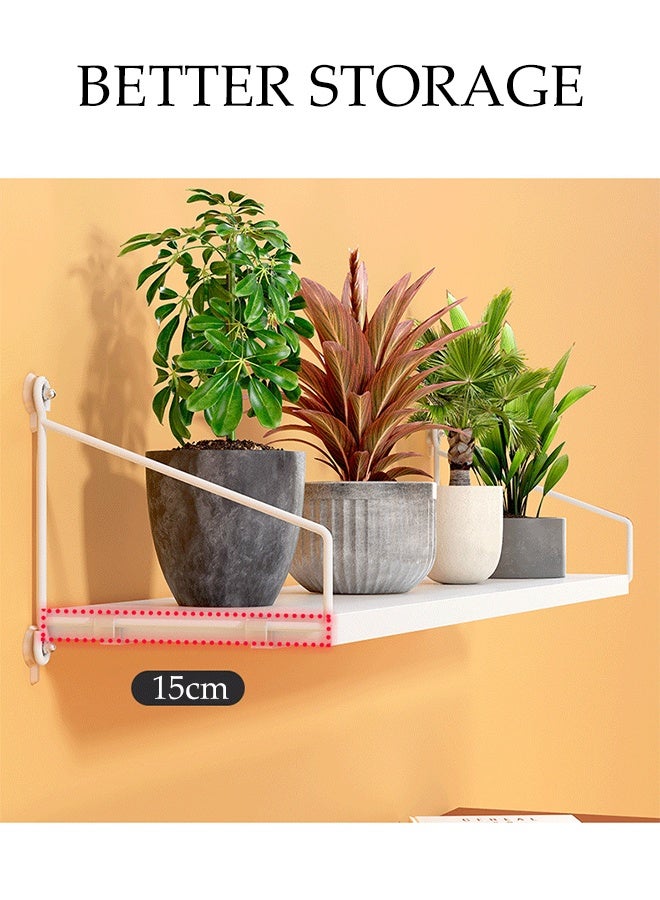 DUNISO 3 Pcs Wall Mounted Floating Shelves，Multifunctional Storage Shelves, Household Display Shelves，No Drilling Required，Strong Load-Bearing Capacity，Suitable For Bedrooms, Living Rooms, Bathrooms, Kitchens, Offices  - Image 4