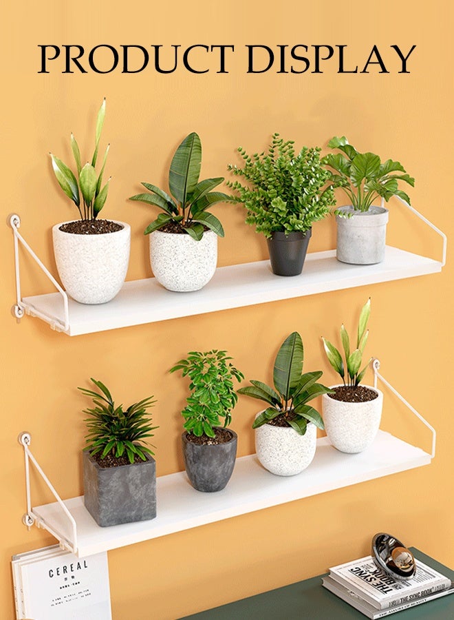 DUNISO 3 Pcs Wall Mounted Floating Shelves，Multifunctional Storage Shelves, Household Display Shelves，No Drilling Required，Strong Load-Bearing Capacity，Suitable For Bedrooms, Living Rooms, Bathrooms, Kitchens, Offices  - Image 3