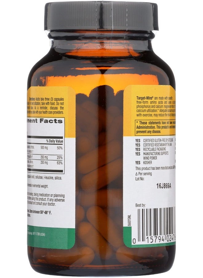 كانتري لايف Country Life Target-Mins Calcium Magnesium Complex - 1000mg Calcium و500mg Magnesium، مكمل غذائي خالٍ من الجلوتين لصحة العظام  - Image 2