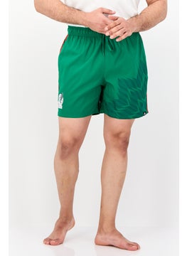 Adidas Men Sportswear Fit Graphic Print Board Shorts, Green  - Image 1