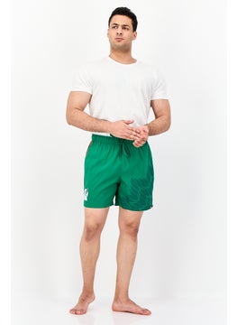 Adidas Men Sportswear Fit Graphic Print Board Shorts, Green  - Image 4