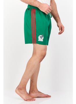 Adidas Men Sportswear Fit Graphic Print Board Shorts, Green  - Image 2