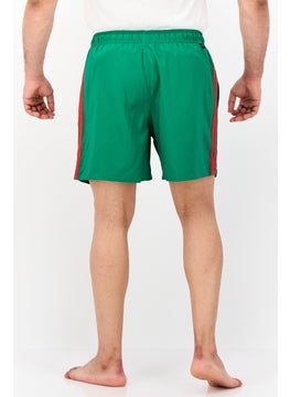 Adidas Men Sportswear Fit Graphic Print Board Shorts, Green  - Image 3