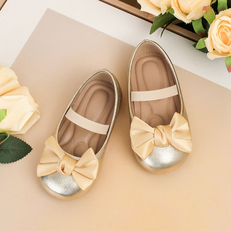 Baby Shoes Bow-Knot Soft-Soled Princess Shoes For Girls Cute Toddler Shoes First Birthday Shoes - Image 4