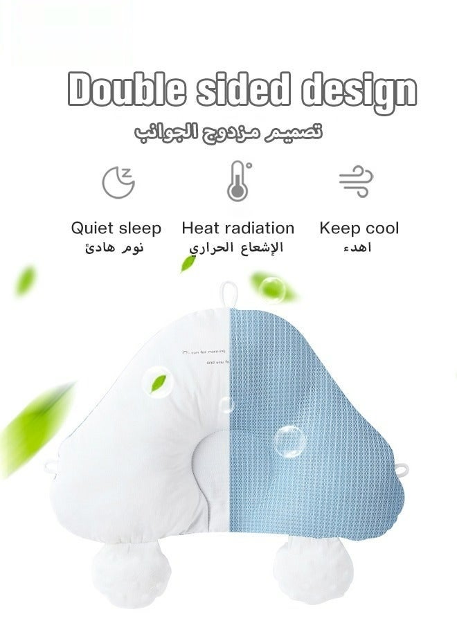 Joyelink Baby Pillow, Anti-Startle Pillow Sleeping Pillow, Head Shaping Pillow, Memory Foam Head and Neck Support, Portable Machine Washable, Detachable shaping Pillow for 0-36 Months Infant - Image 3