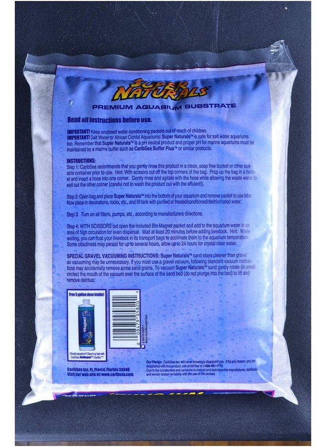 Carib Sea Super Natural Moonlight Sand For Aquarium, 5Pound (2 Pack)  - Image 2
