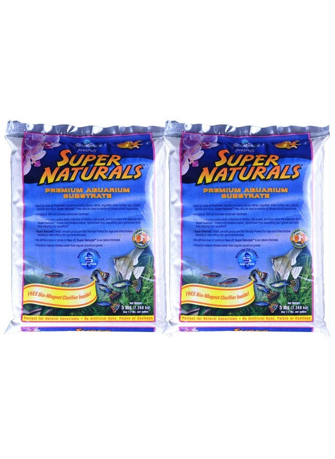 Carib Sea Super Natural Moonlight Sand For Aquarium, 5Pound (2 Pack)  - Image 1