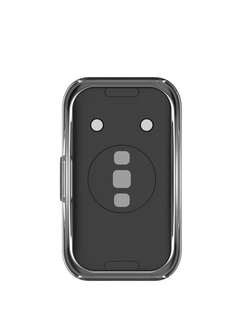 Case Protector Compatible with Huawei Band 8 Watch Full TPU Case Protector with TPU Screen Coverage (Clear) - Image 3