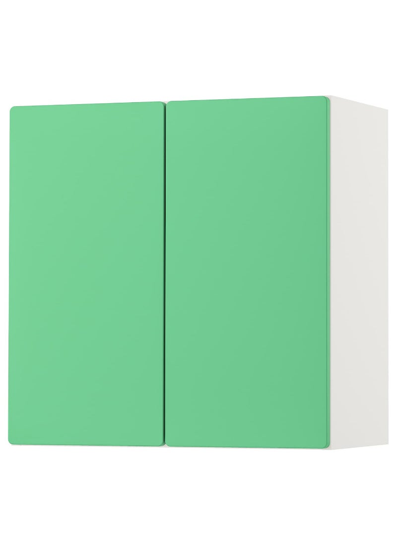 Trofast Wall Cabinet, White Green With 1 Shelf, 60X32X60 Cm 
