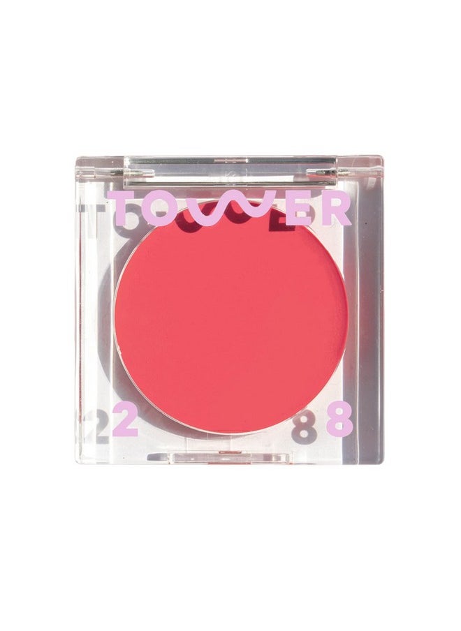 TOWER 28 Beachplease Luminous Tinted Balm Happy Hour Multipurpose Cheek And Lip Cream Blush In Coral Pink Dewy Finish Green Tea And Aloe Vera Extract  - Image 1