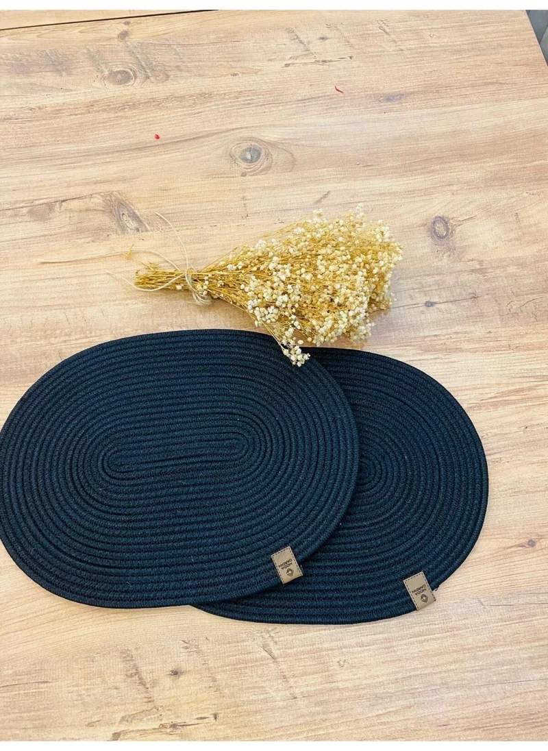 BDZ Deri BDZ Leather Jute Wicker American Service Oval Subpla 2-Piece