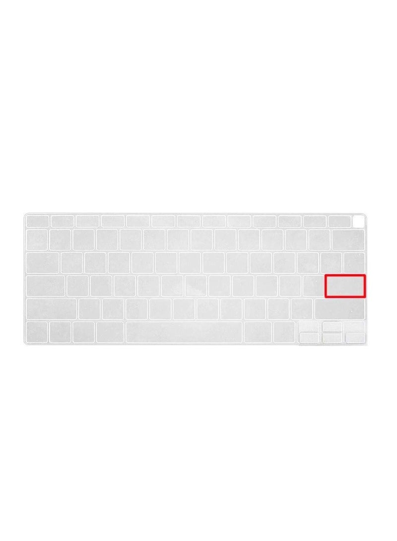 Transparent Silicone keyboard Cover for Macbook Air 13inch (2020 Release Touch Bar ID) A2179 US Keyboard Cover Protector Skin - Transparent Clear - Image 3