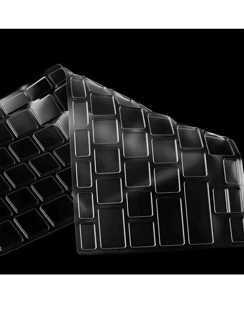 Transparent Silicone keyboard Cover for Macbook Air 13inch (2020 Release Touch Bar ID) A2179 US Keyboard Cover Protector Skin - Transparent Clear - Image 2