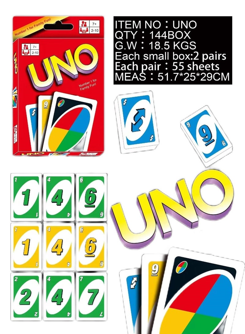 Mattel Games UNO WILD! Family Playing Classic Card for Adults Kids & Night For Party and Traveling Kids, Games, Game, Board Educational Toys - Image 1