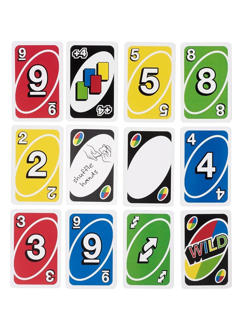 Mattel Games UNO WILD! Family Playing Classic Card for Adults Kids & Night For Party and Traveling Kids, Games, Game, Board Educational Toys - Image 3