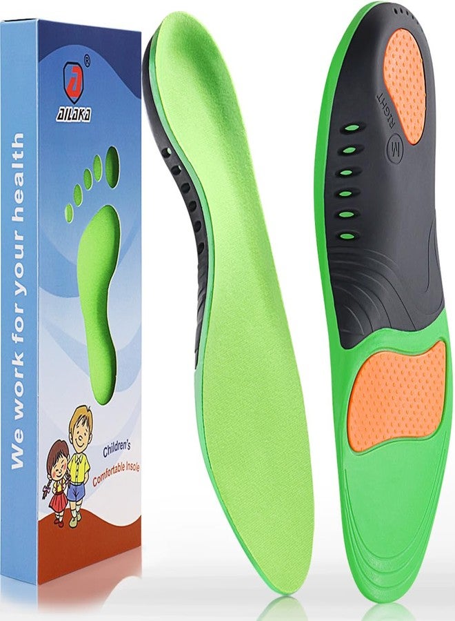 Ailaka Kids Orthotic Arch Support Shoe Insoles, Plantar Fasciitis Cushioning Athletic Inserts for Flatfoot Pain Relief Running Walking - Image 1