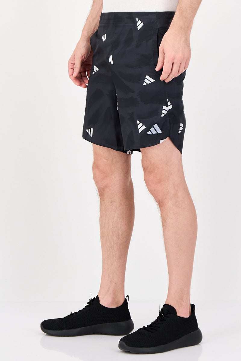 Adidas شورتات تدريب رياضية للرجال بطول 7 إنش، أسود - Image 4