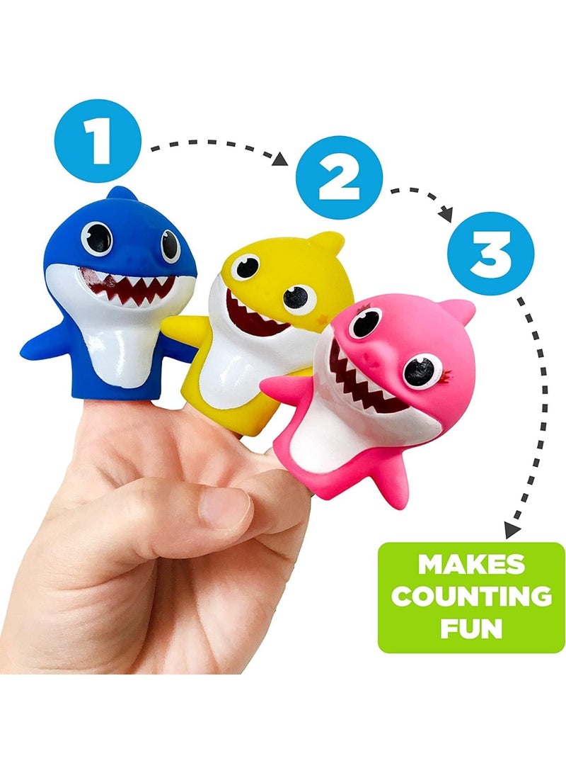 Relex 5PCS Baby Shark Finger Puppet Set, Mini Puppet Toy Assortment for Kids, Great Bath Toys for Early Learning & Playtime Adventures, Beach Toys, Playtime - Image 2