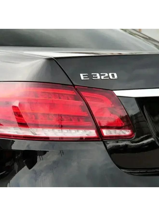 ملصق شعار سيارة كروم E200 ثلاثي الأبعاد من مادة ABS لصندوق الأمتعة لطرازات مرسيدس بنز - Image 3