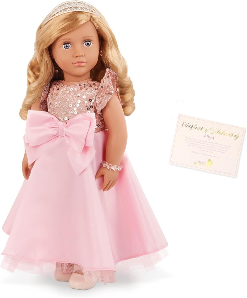 Our Generation 30th Anniversary Collectible Doll Allyn with Pink Gown and Jewelry - Image 1