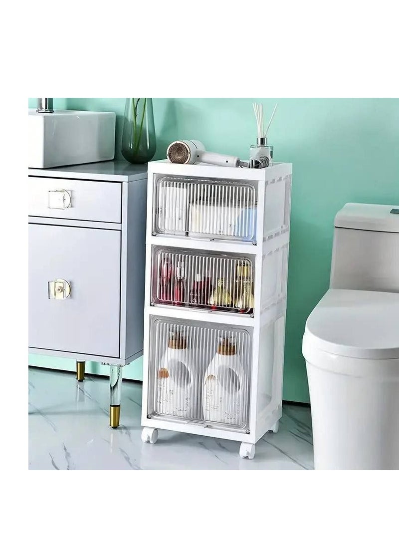 Practical Cabinet with Smart Design Three-Tier Design 1 meter long, 30 cm wide, and 35 cm deep X – Extra Space for All Your Daily Needs X
