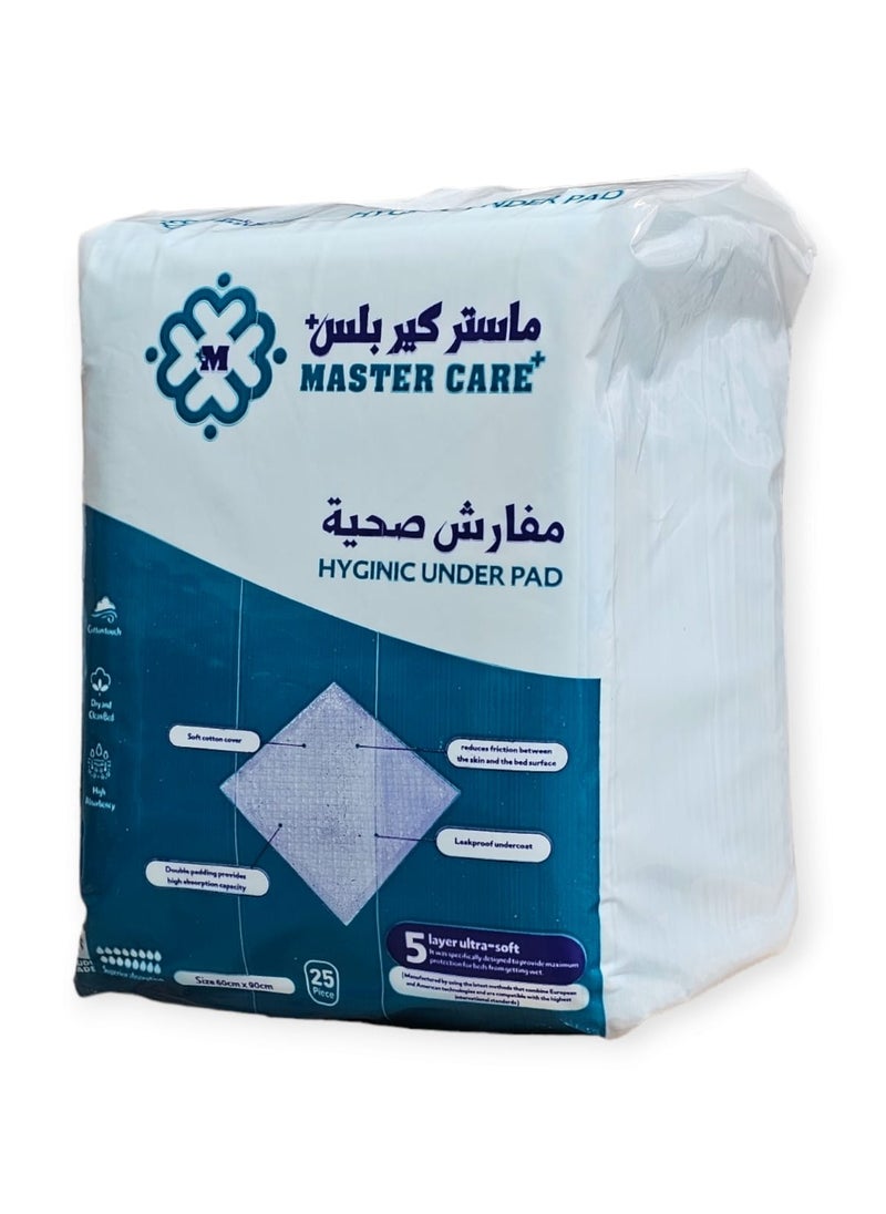 MASTER CARE 25-Piece Disposable Underpads- 60 x 90 cm  - Image 1