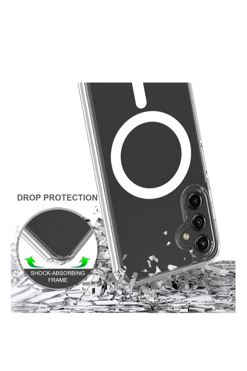 UMIXPRO Case for Samsung Galaxy S24 Plus 5G 2024 Magnetic Cover Compatible with MagSafe Hard Back Slim Shockproof Bumper Support Wireless Charging - Image 4