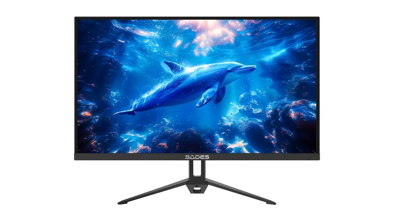 SADES RT-Dolphin 27-Inch FHD IPS Gaming Monitor, 240Hz, 1ms MPRT, Adaptive Sync, HDR, 2x HDMI 2.1, 2x DisplayPort 1.4, Built-in Speakers - Black