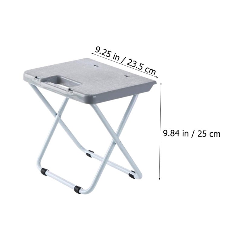 Portable Folding Stool Compact Lightweight Garden Seat for Outdoor Camping Fishing Travel - Image 4