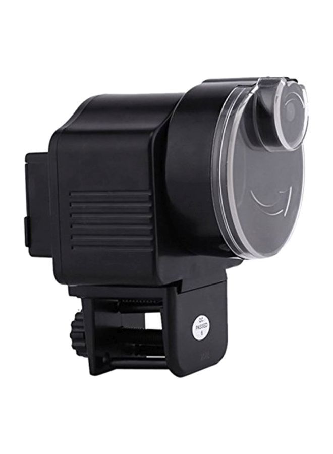 NIBEMINENT Automatic Electronic Fish Food Feeder Black 11x8.5x11.5cm - Image 2